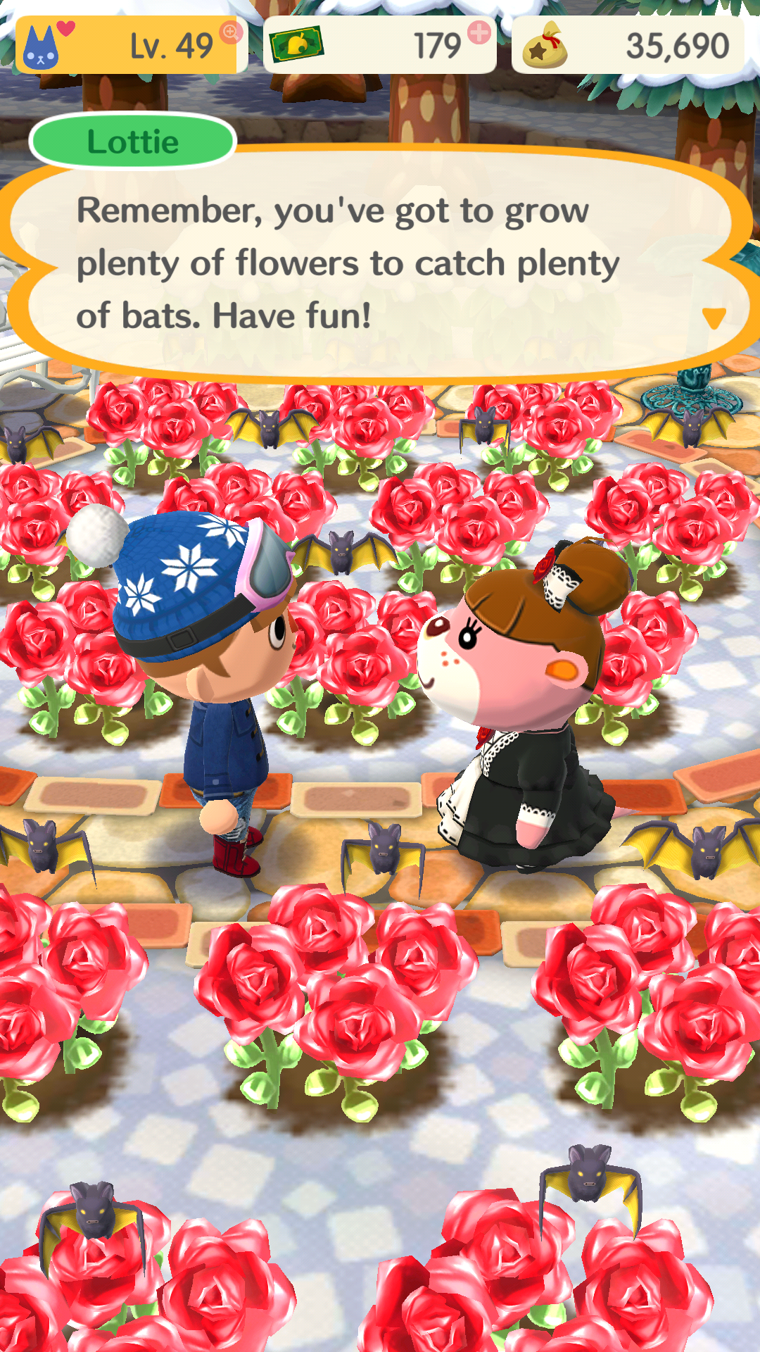 Gotta grow roses to get bats?